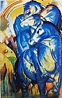 Franz Marc Group of Horses painting